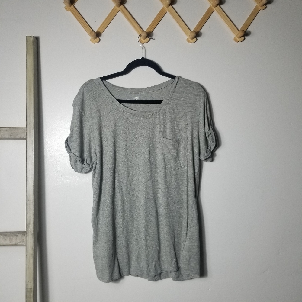 ANA WOMEN'S GRAY WOMEN'S BLOUSE SIZE LARGE